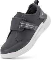 FitVille Diabetic Shoes for Men Extra Wide, Hook and Loop Walking Shoes for Elderly for Swollen Feet Foot Pain Relief Neuropathy - EasyTop V10