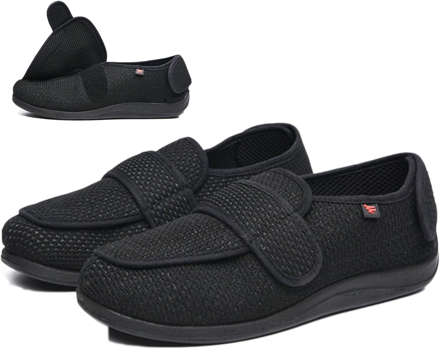 Women's Diabetic Shoes Comfortable and Adjustable Extra Wide Slip-on Shoes for Elderly,Edema,Swollen Feet