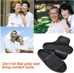 Unisex Open Toe Diabetic Shoes, Extra Wide Arthritis Edema Shoes, Medical Open Toe Cast Shoes for Swollen Feet Edema Footwear Indoor Outdoor Black